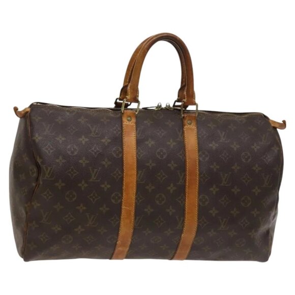 LOUIS VUITTON Monogram Keepall 45 Boston Bag M41428 LV Auth 122366 - Picture 1 of 15